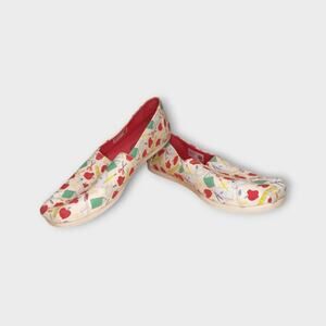 Womens TOMS Alpargata Cloudbound Slip On Shoes Teacher School Supplies Print 9.5